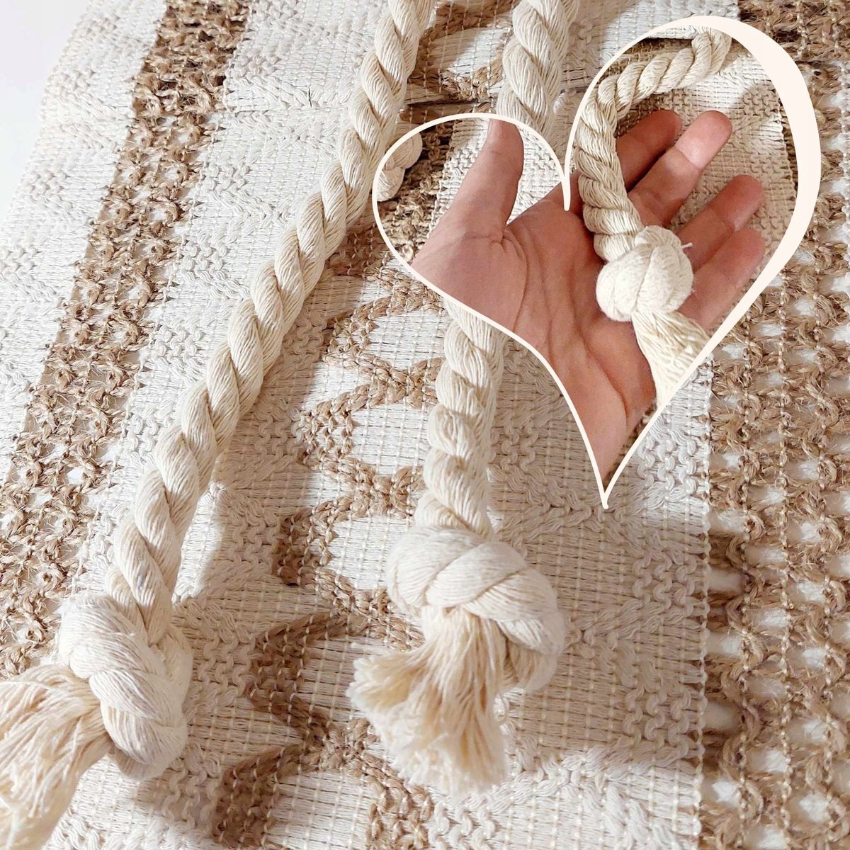 Sznurek do zasłony zawieszka upięcie boho sznur SHABBY 75cm