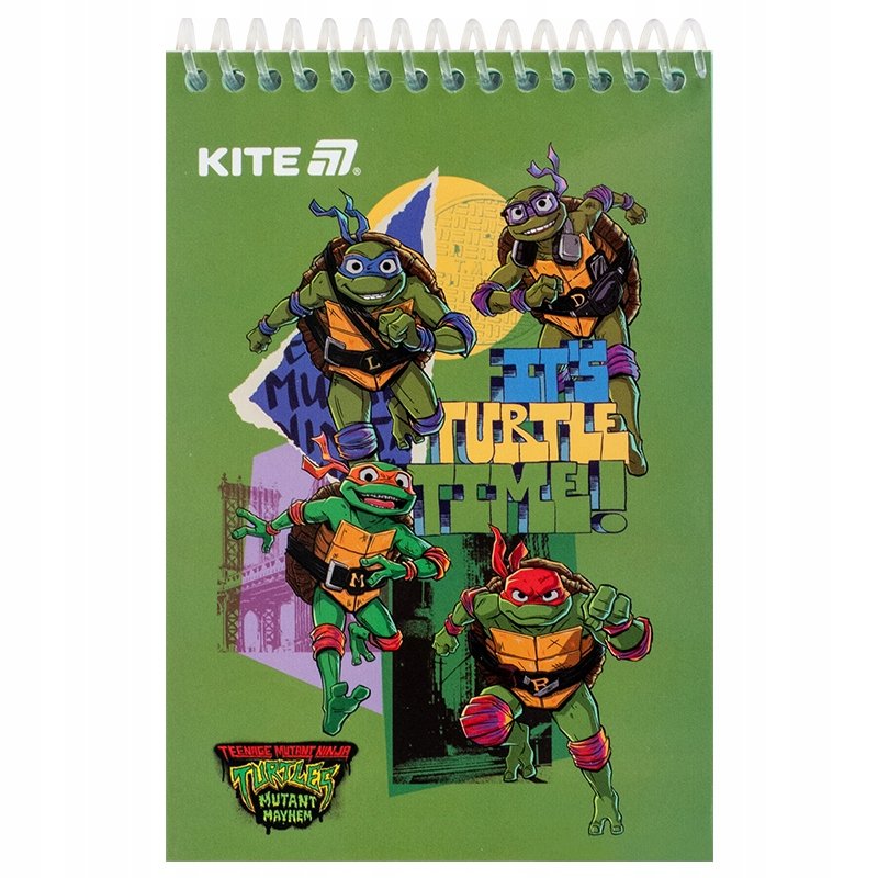 Notes spiralny A6 kołonotatnik NINJA TURTLES Kite
