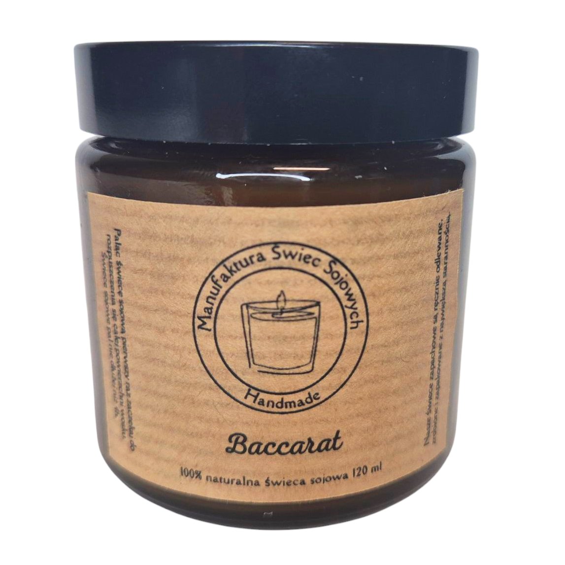 Świece sojowe świeca sojowa zapachowe Baccarat / Manufaktura Świec Sojowych