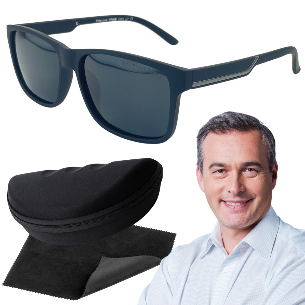 Okulary Przeciwsłoneczne Męskie Polaryzacja Prius Nerdy UV400 Etui