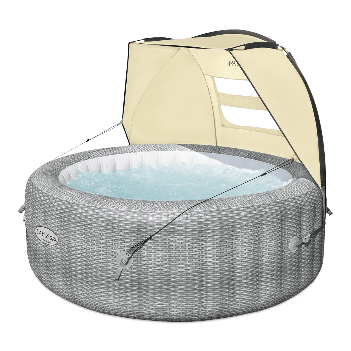 Bestway 60304 Akcesorium do spa i gorącej kąpieli na zewnątrz Osłona Beżowy, Tent