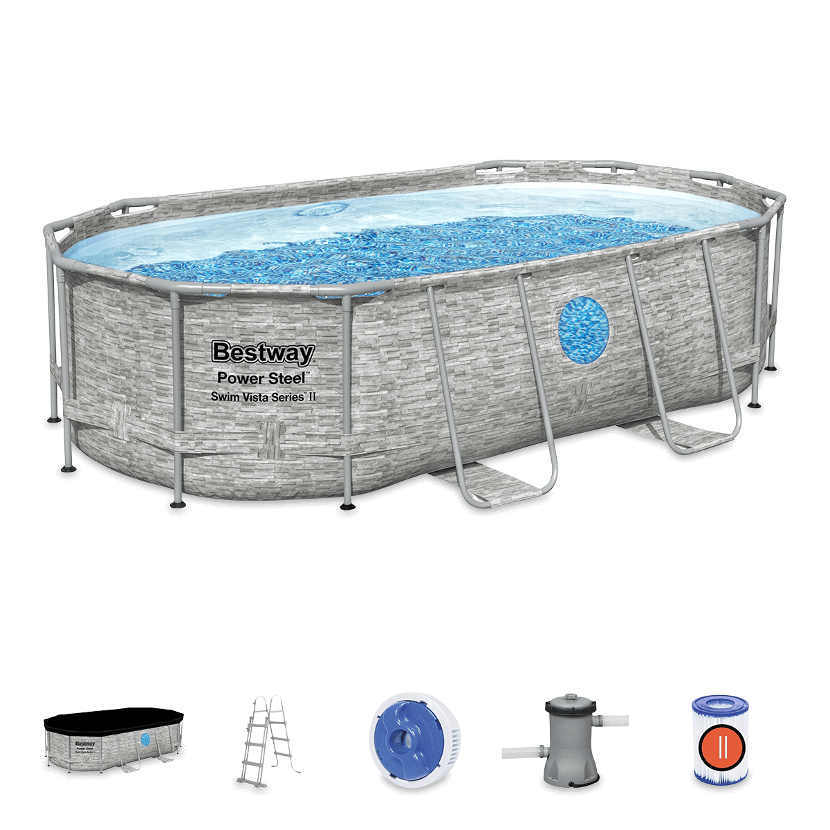 Bestway Basen ogrodowy stelażowy 427 x 250 x 100 cm 12w1 56714N 56714N