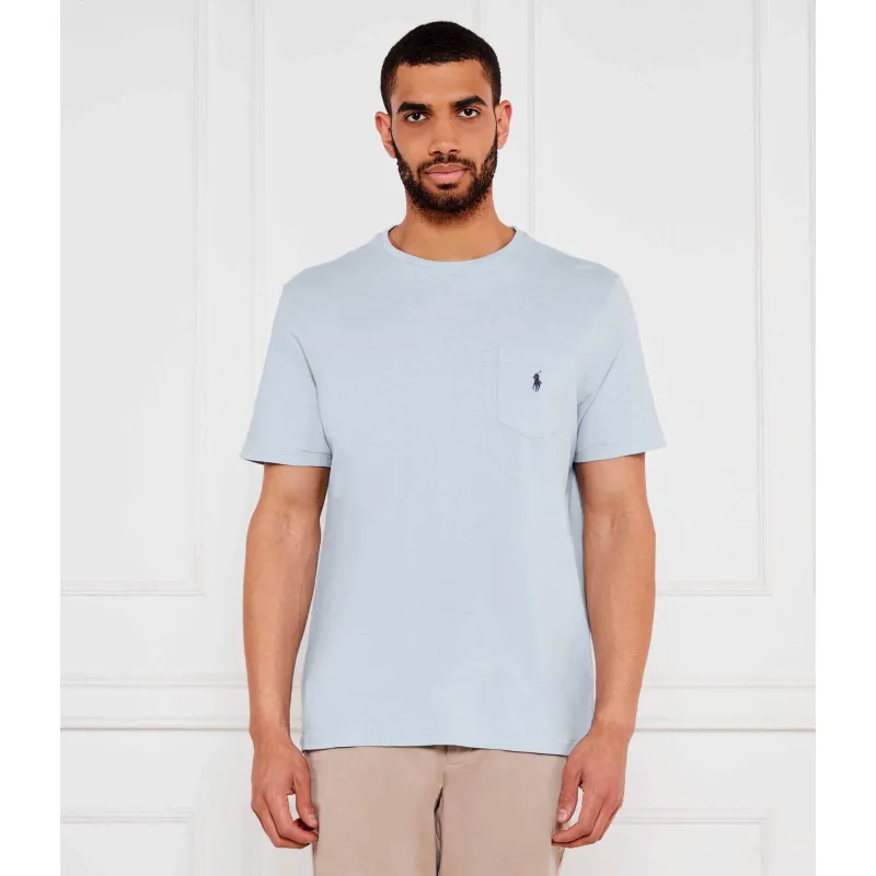 POLO RALPH LAUREN T-shirt | Regular Fit | z dodatkiem lnu