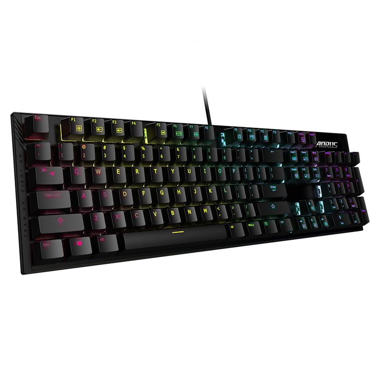 GIGABYTE AORUS K1 klawiatura Gaming USB QWERTY Angielski Czarny AORUS K1