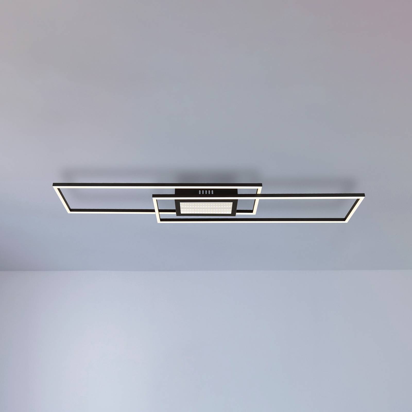 Globo Lampa sufitowa LED Saunders, możliwość ściemniania, salon / jadalnia, aluminium, nowoczesny