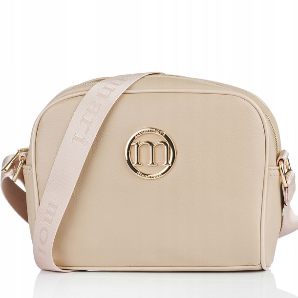 PIKOWANA Torebka Damska LISTONOSZKA crossbody MONNARI Beżowa