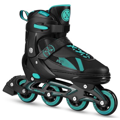 Łyżworolki NILS EXTREME Enzo NH382 2W1 ( 40-43) Czarno-turkusowy