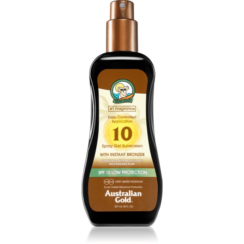 Australian Gold Spray Żel Z Bronzerem Spf 10