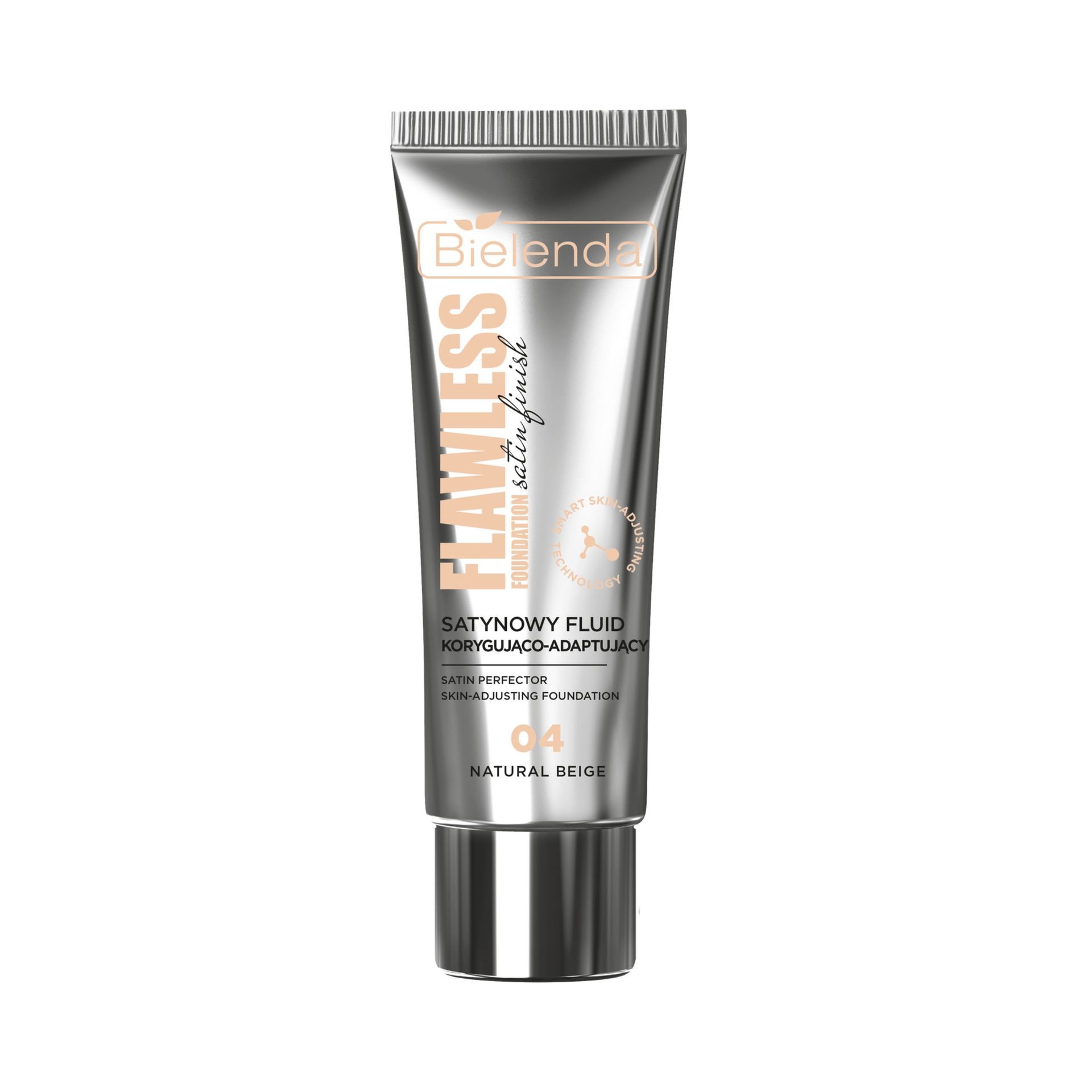 Bielenda Flawless Foundation Satynowy Fluid Korygująco-Adaptujący 04 Natural Beige