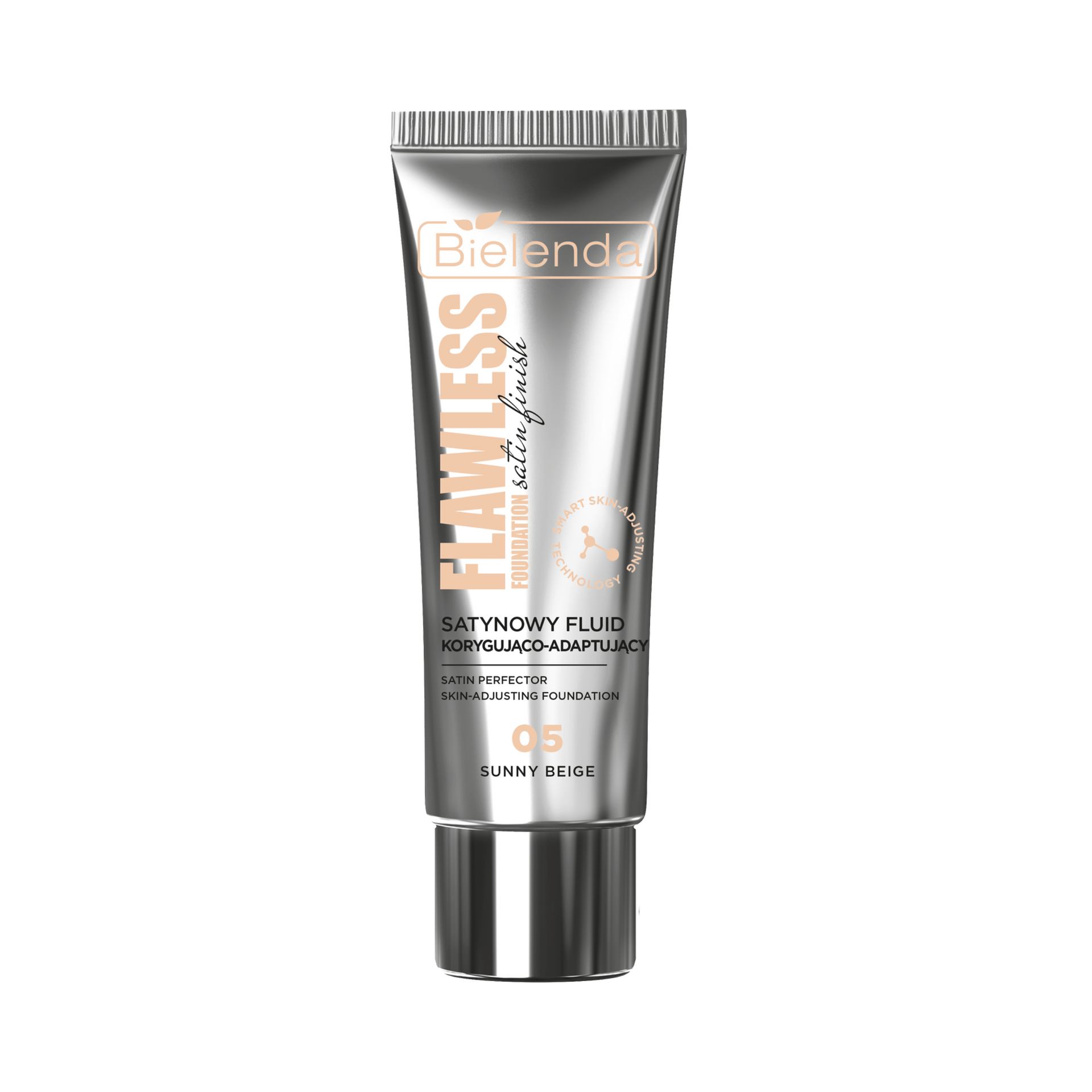 Bielenda Flawless Foundation Satynowy Fluid Korygująco-Adaptujący 05 Sunny Beige