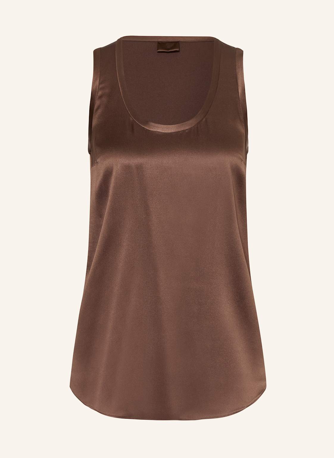 Brunello Cucinelli Top Z Jedwabiu braun
