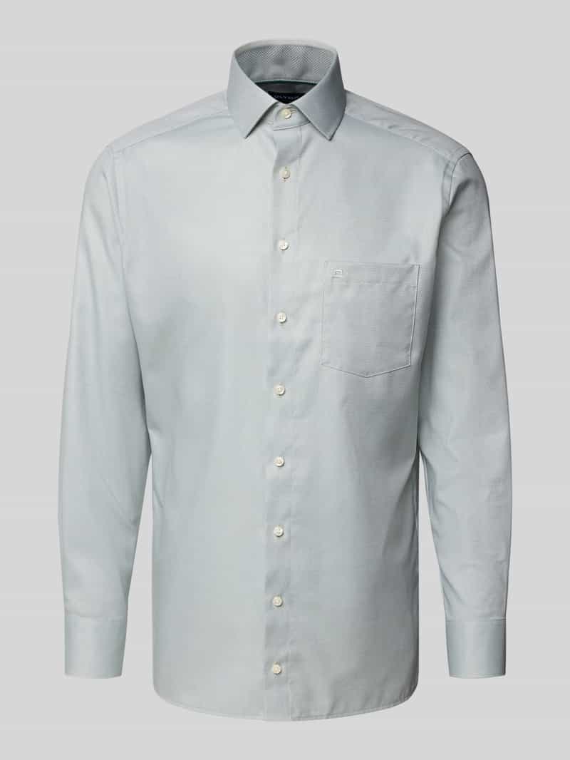Koszula biznesowa o kroju Super Slim Fit z kołnierzykiem typu kent