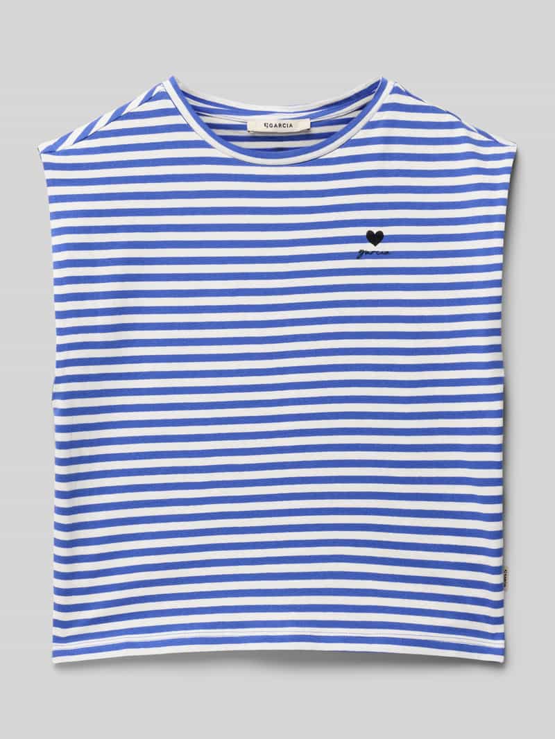 Top z okrągłym dekoltem