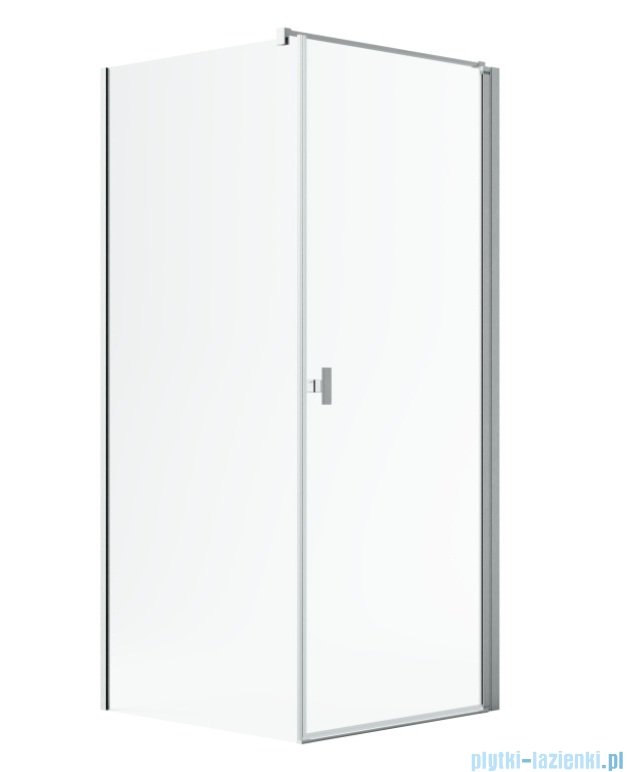 Radaway Nes Kdj I Brushed Nickel kabina 80x100cm prawa szczotkowany nikiel 10022080-91-01R/10039100-01-01