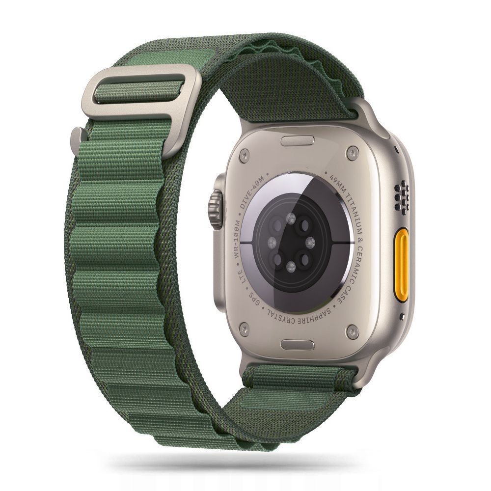 TECH-PROTECT NYLON PRO APPLE WATCH 4 / 5 / 6 / 7 / 8 / SE / ULTRA 42 / 44 / 45 / 49 MM MILITARY GREEN