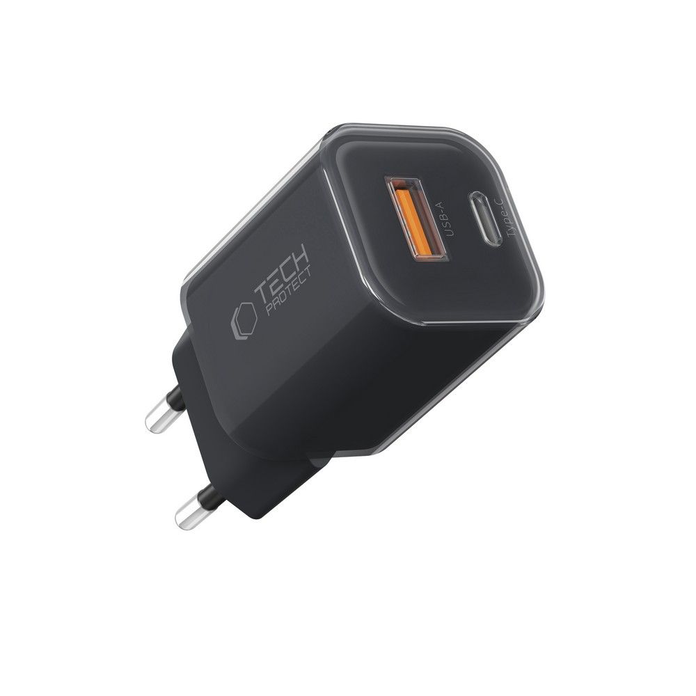 TECH-PROTECT NCM33W 2-PORT NETWORK CHARGER PD33W/QC3.0 BLACK