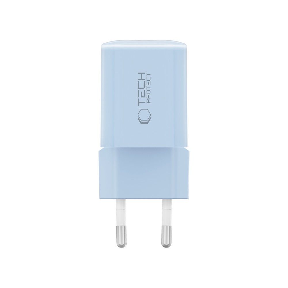 TECH-PROTECT NCM33W 2-PORT NETWORK CHARGER PD33W/QC3.0 BABY BLUE