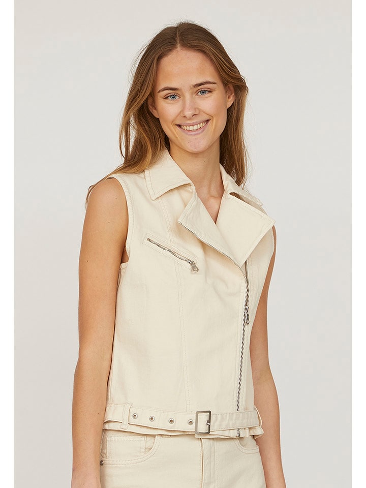 SisterS point Kamizelka w kolorze beżowym