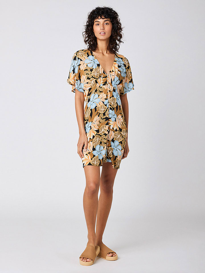 Rip Curl Sukienka w kolorze błękitno-jasnobrązowym