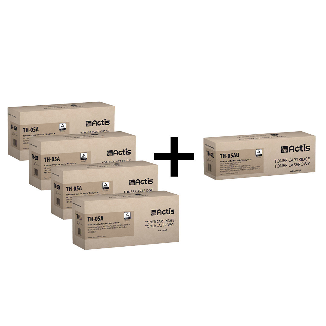 4xActis toner do HP 05A CE505A TH-05A+TH-05AU za 1 zł