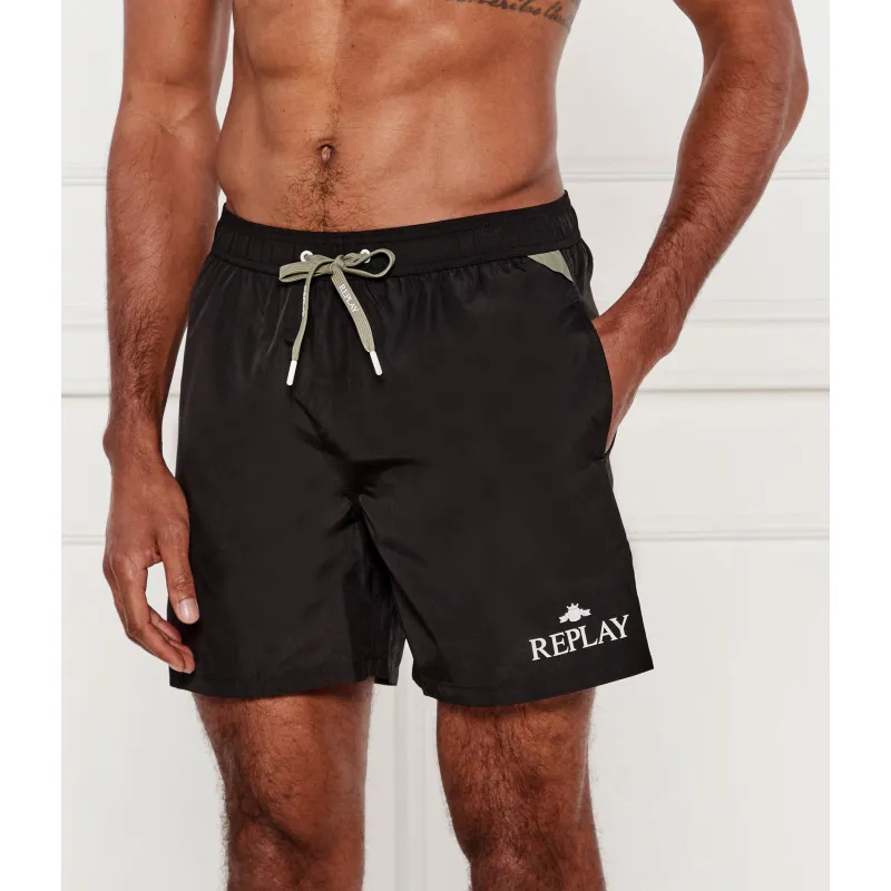 Replay Szorty kąpielowe Regular Fit