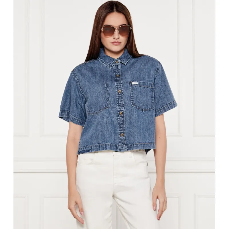 Guess Jeans Jeansowa koszula Loose fit
