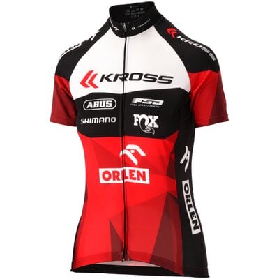 Koszulka rowerowa KROSS OCT Replika ( S) Czarno-czerwony