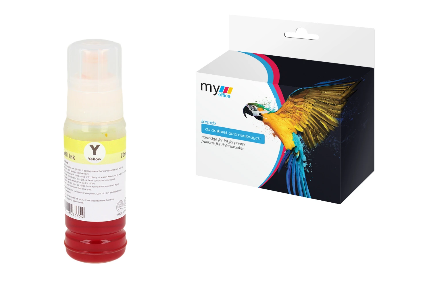 Tusz GI-41 Y (4545C001) do Canon certyfikowany zamiennik marki My Office z dożywotnią gwarancją