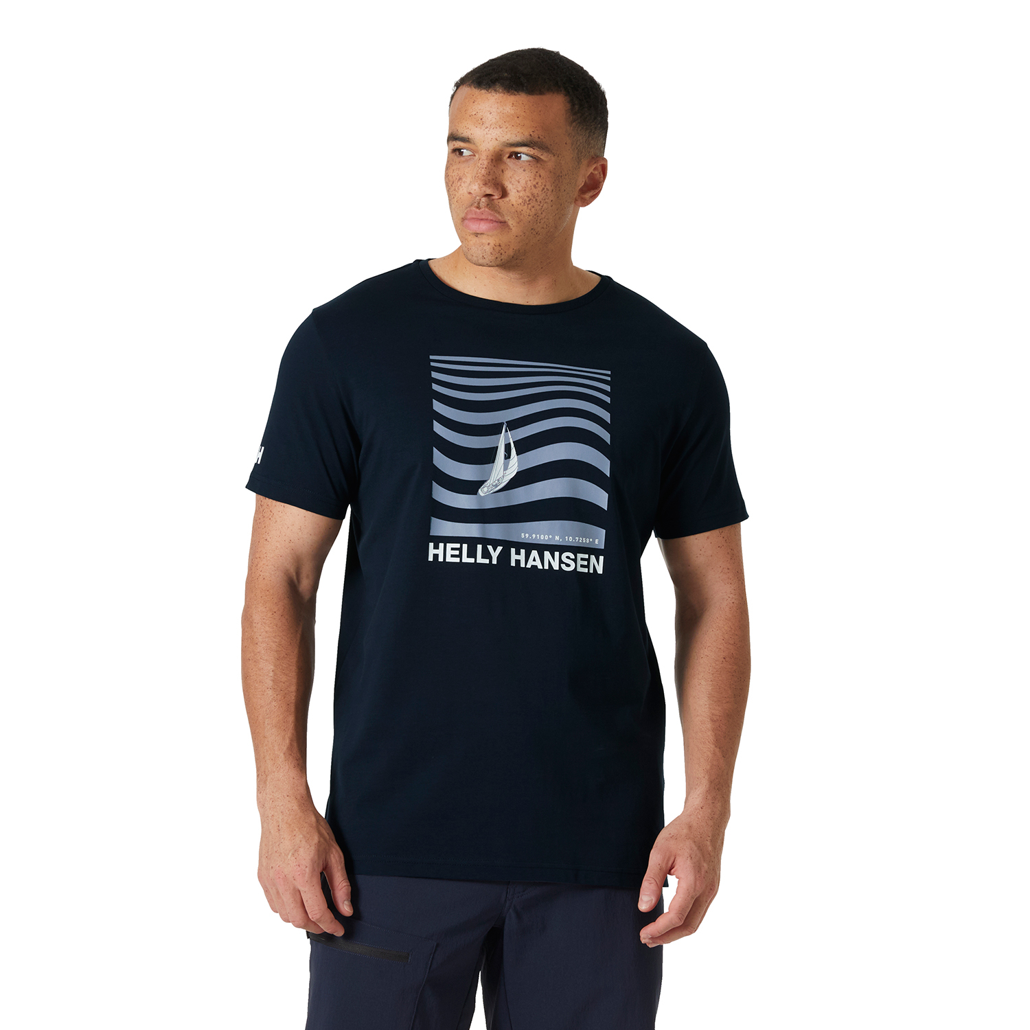 Męska koszulka z krótkim rękawem Helly Hansen Shoreline T-shirt 3.0 navy - M