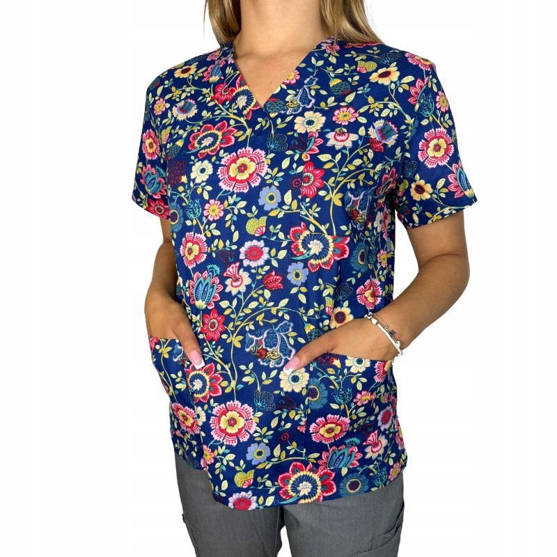 BLUZA MEDYCZNY FARTUCH MUNDUREK BAWEŁNA ODZIEŻ WYPOSAŻENIE MEDYCZNE XL