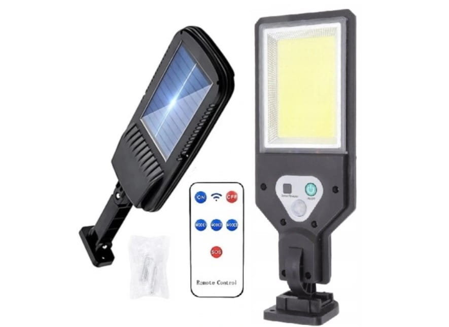 Zewnętrzna lampa słoneczna uliczna LED z pilotem