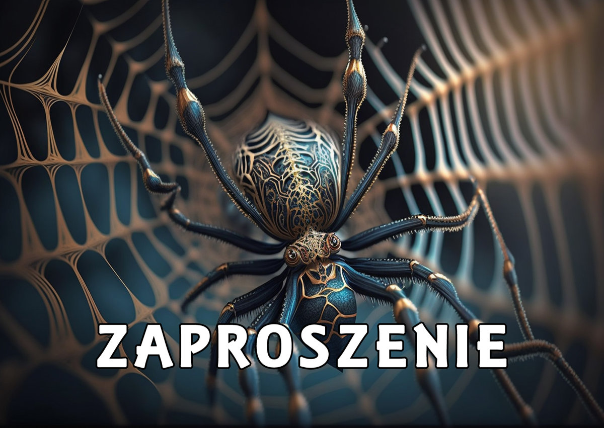 5x Zaproszenia na urodziny dla dzieci urodzinowe pająk spider /Digital Art