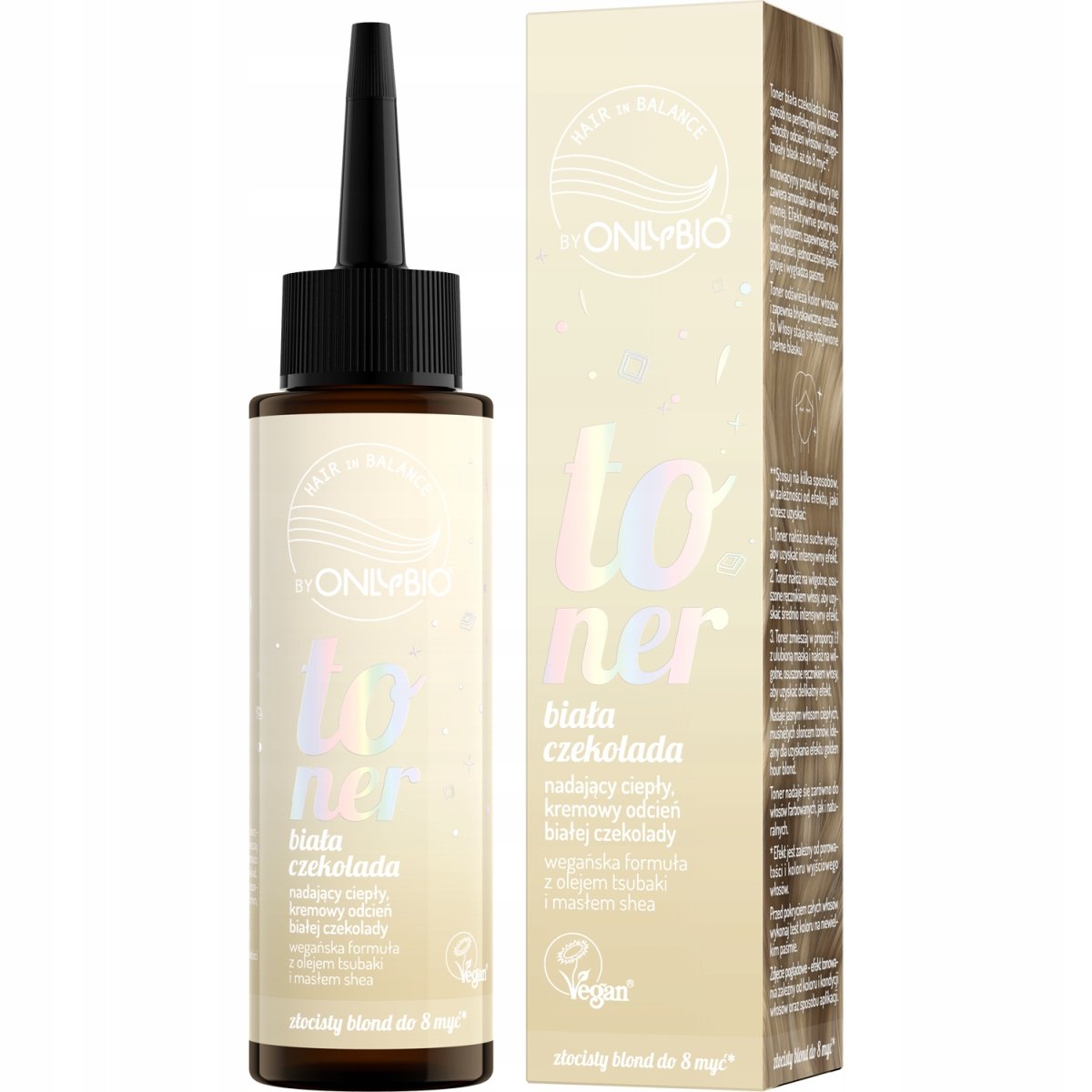 OnlyBio, Toner Do Włosów Biała Czekolada Kremowo Złocisty Blond, 100ml