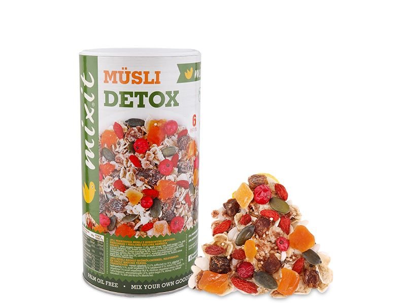 Musli Detox z Zieloną Herbatą 430g – Superfoods, Chia, Matcha, Goji