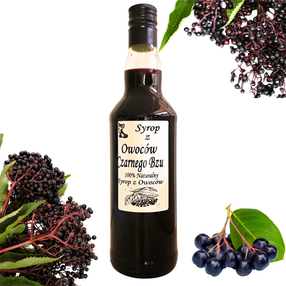 Syrop z Czarnego Bzu 500ml – Naturalny z Podhala, 70% owoców