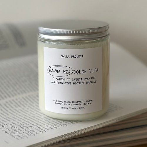 Mamma Mia! Dolce Vita – Świeca Sojowa w Szkle 250 ml