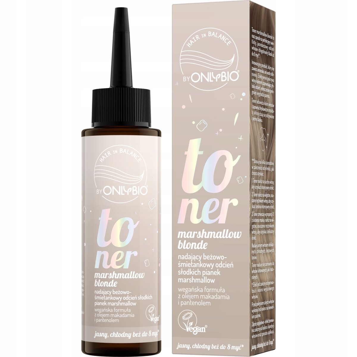 ONLYBIO Hair in Balance Toner do włosów Marshmallow Blonde 100ml