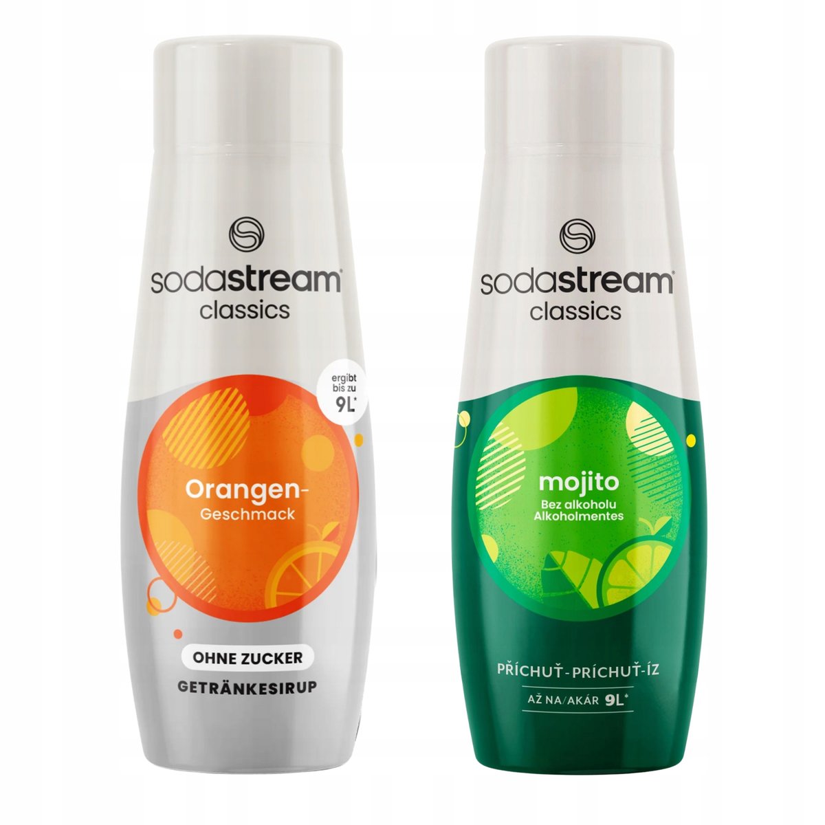 Syropy SodaStream Orange Zero Pomarańcza Bez Cukru + Mojito Mohito