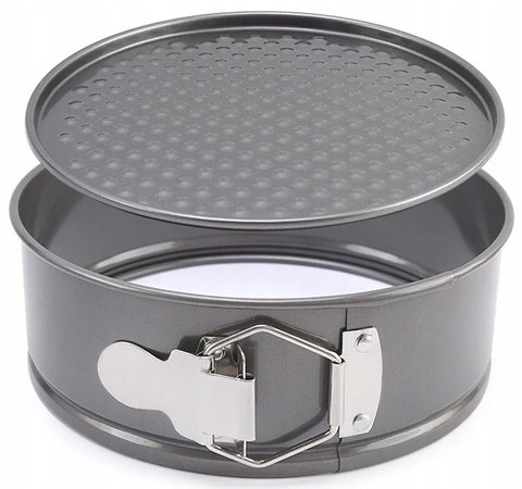 BLACHA TORTOWNICA FORMA DO PIECZENIA BISZKOPTU OKRĄGŁA 18 cm