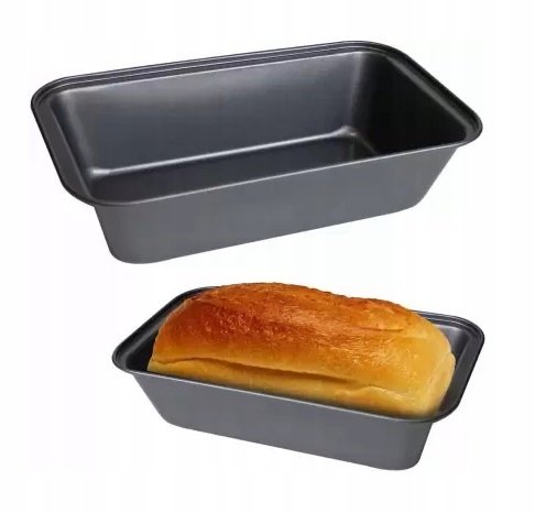 BLACHA KEKSÓWKA FORMA FOREMKA TEFLONOWA DO CIASTA 15x28cm H6,5