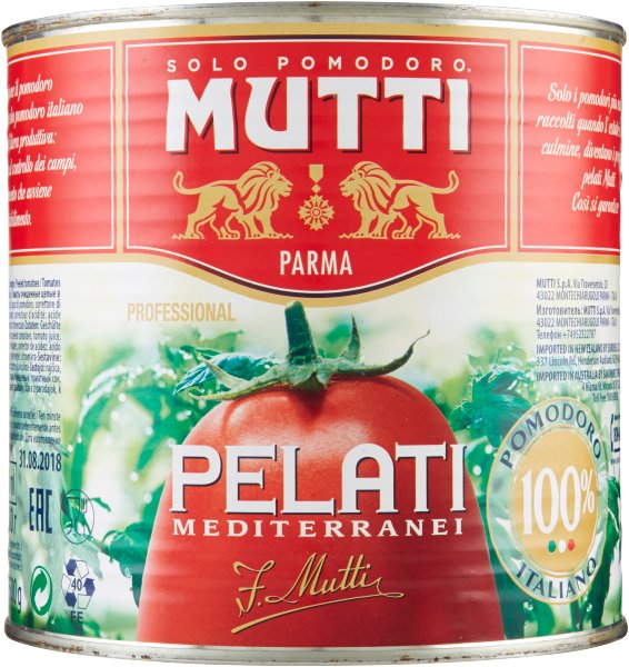 Pelati mediterranei 2,5kg - Mutti