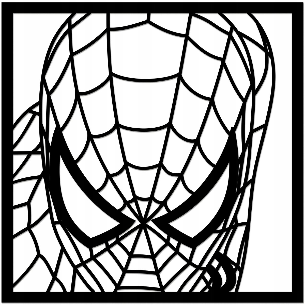 Spiderman Ażurowa Dekoracja Panel Obraz Ozdoba 3D Na Ścianę 40 x 40 cm