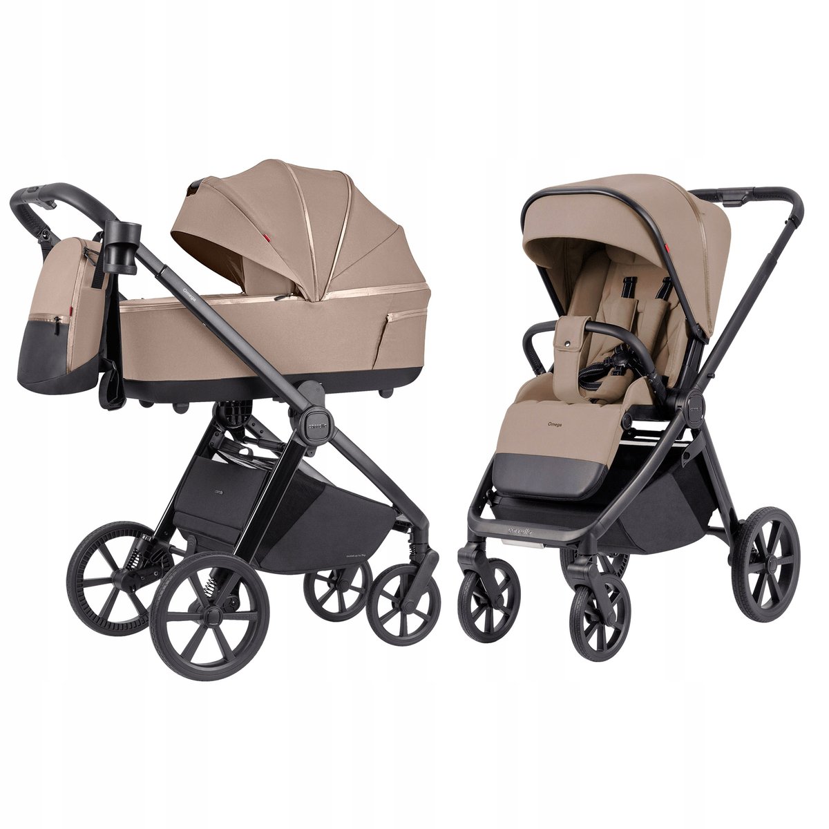 Wózek dziecięcy 2w1 CARRELLO Omega Plus CRL-6540/1 2025 Asteroid Beige