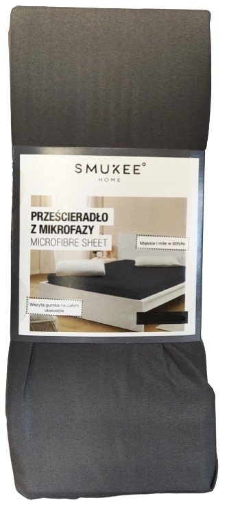 Prześcieradło z gumką Smukee poliester 160 x 200 cm uszkodzone opakowanie