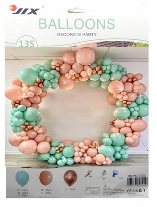 BALONY GIRLANDA DEKORACJA ŚLUB WESELE ROCZEK 135x