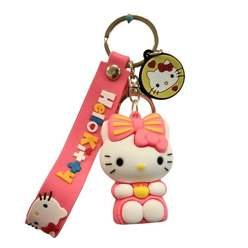 Breloczek Brelok Silikonowy Z Zawieszką I Smyczą Hello Kitty