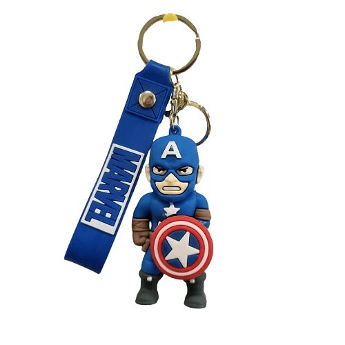 Breloczek Brelok Silikonowy Marvel Kapitan Ameryka