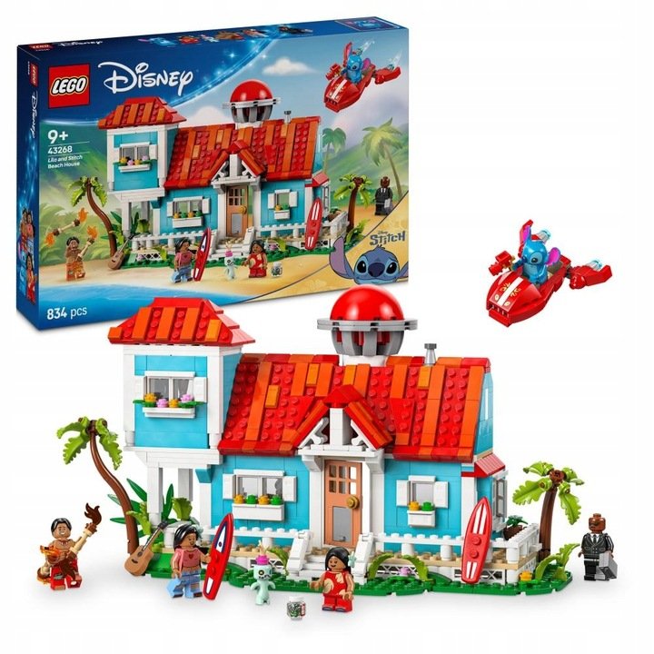 LEGO Disney - Stitch Dom na plaży Lilo i Stitcha ZESTAW LEGO PREZENT DLA CHŁOPCA DZIEWCZYNKI DZIECI