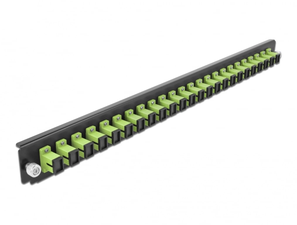 DeLOCK Panel frontowy 19″, 24 porty SC Simplex, limonka 43356