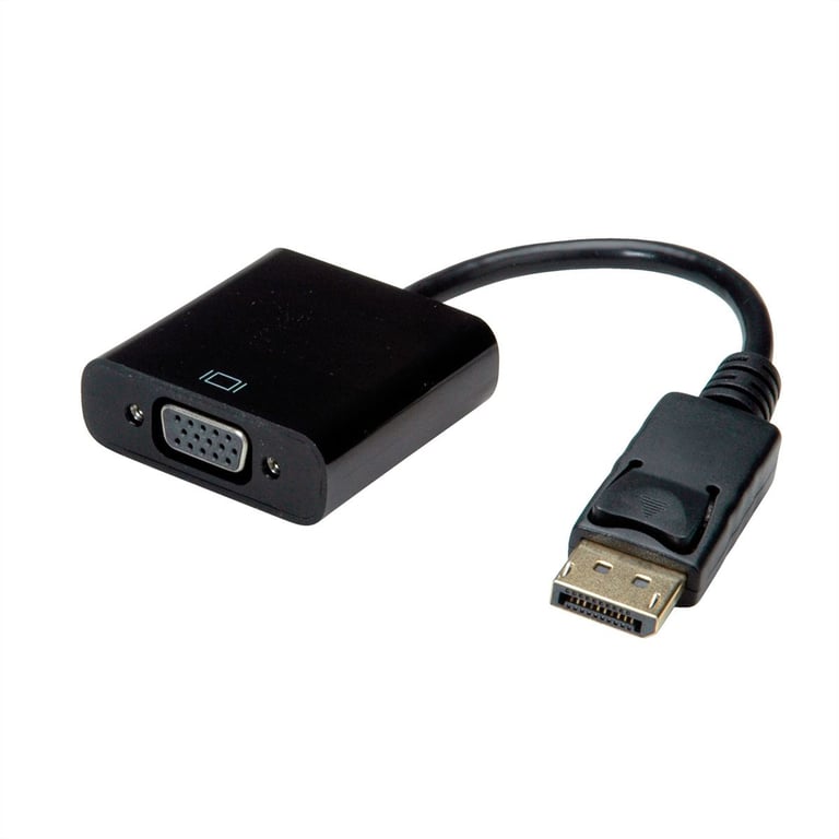 VALUE 12.99.3136 adapter kablowy 0,2 m VGA (D-Sub) DisplayPort Czarny 12.99.3136